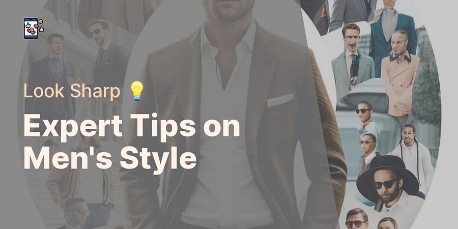 Expert Tips on Men's Style - Look Sharp 💡